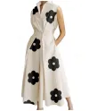 Apricot Black Floral