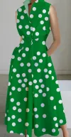 Green Small White Dot