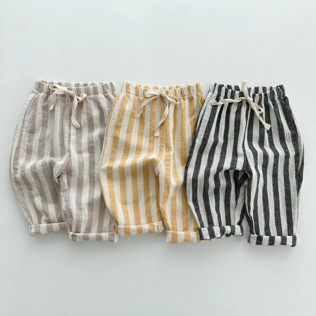 Kids Baby Boys And Girls Fashion Casual Summer Stripe Loose Pants