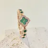 Rose Gold Shell Green