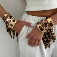 Women'S Fashion Acetate Acetate Leopard Ring Necklace