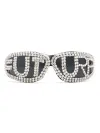 Real White Leg Black Grey Pieces Rhinestone