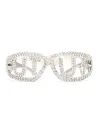 Real Silver Leg Gradual Silver Film Rhinestone