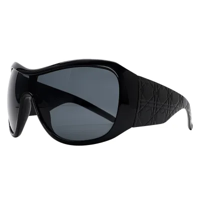 Y2K Personality Oblong Mirror Sunglasses Large Frame Outdoor