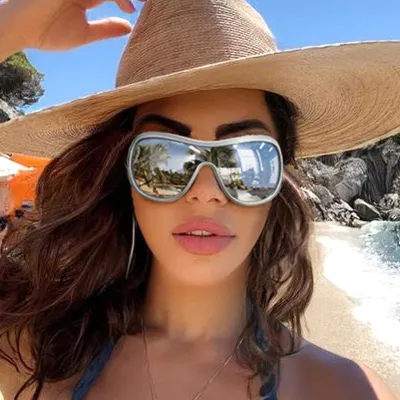 Y2K Fashion Large Frame Outdoor Sunglasses