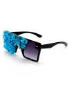 Double Gray (Aqua Rhinestone )