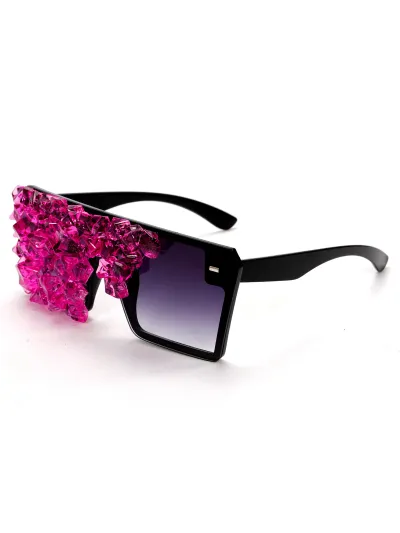 Fashion Frameless Rhinestone Sunglasses