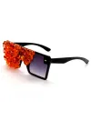 Double Gray (Orange Rhinestone )