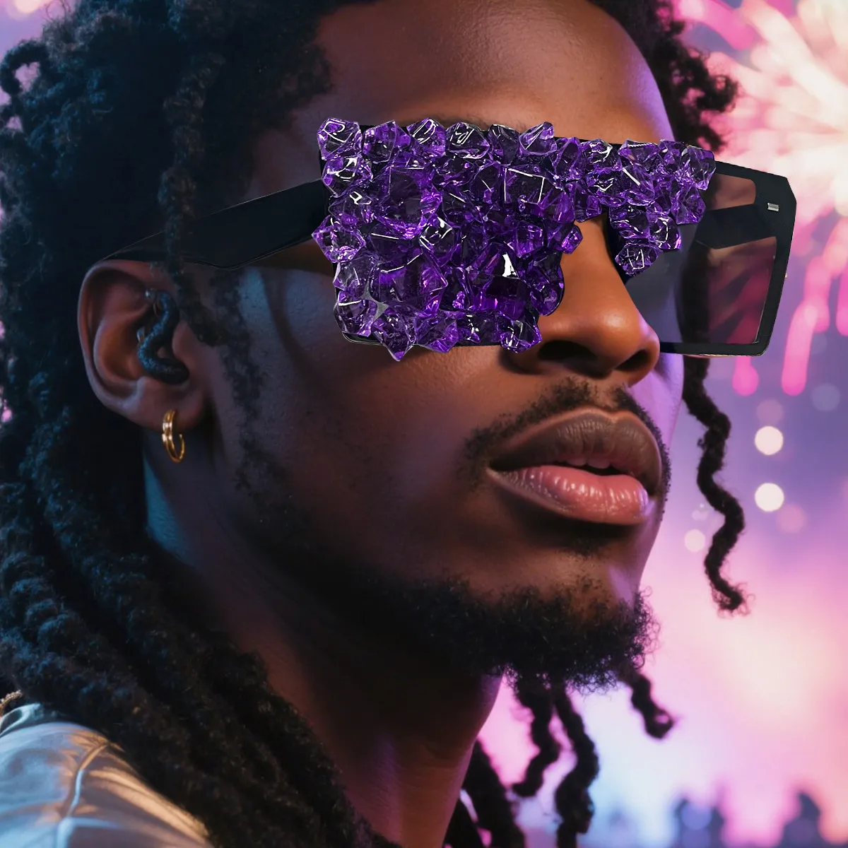 Fashion Frameless Rhinestone Sunglasses
