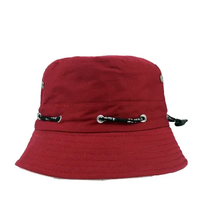 Fashion Casual Solid Color Outdoor Foldable Fisherman Bucket Hat Cotton Blend Polyester