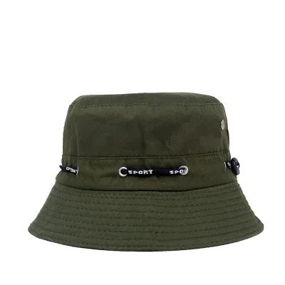Fashion Casual Solid Color Outdoor Foldable Fisherman Bucket Hat Cotton Blend Polyester