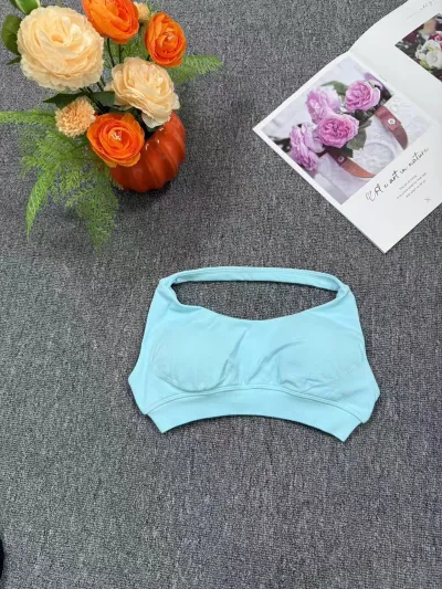 Women Fashion Sexy Solid Color Seamless Yoga Sports Bra