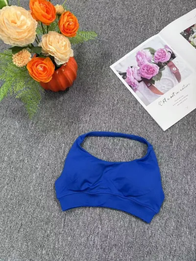 Women Fashion Sexy Solid Color Seamless Yoga Sports Bra
