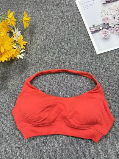 Women Fashion Sexy Solid Color Seamless Yoga Sports Bra