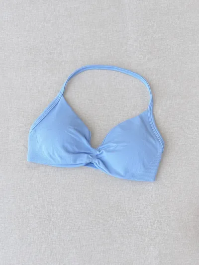 Women Fashion Sexy Solid Color Halter-Neck Sports Yoga Bra