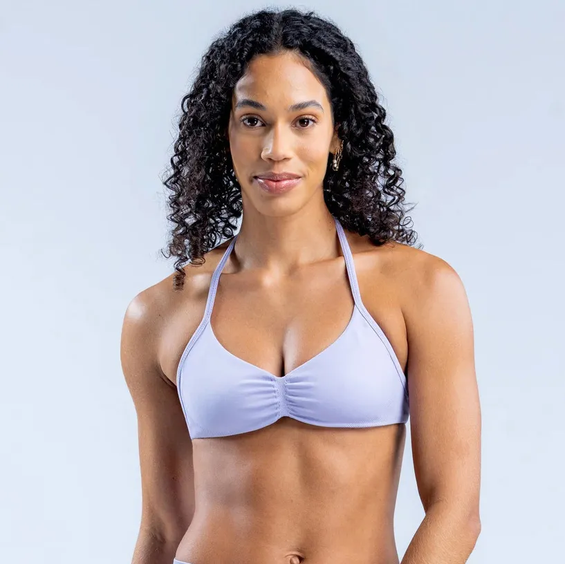 Women Fashion Sexy Solid Color Halter-Neck Sports Yoga Bra