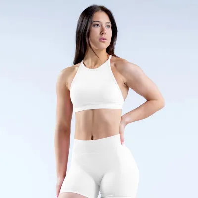 Women Fashion Casual Solid Color Cross Sports Yoga Tank Top