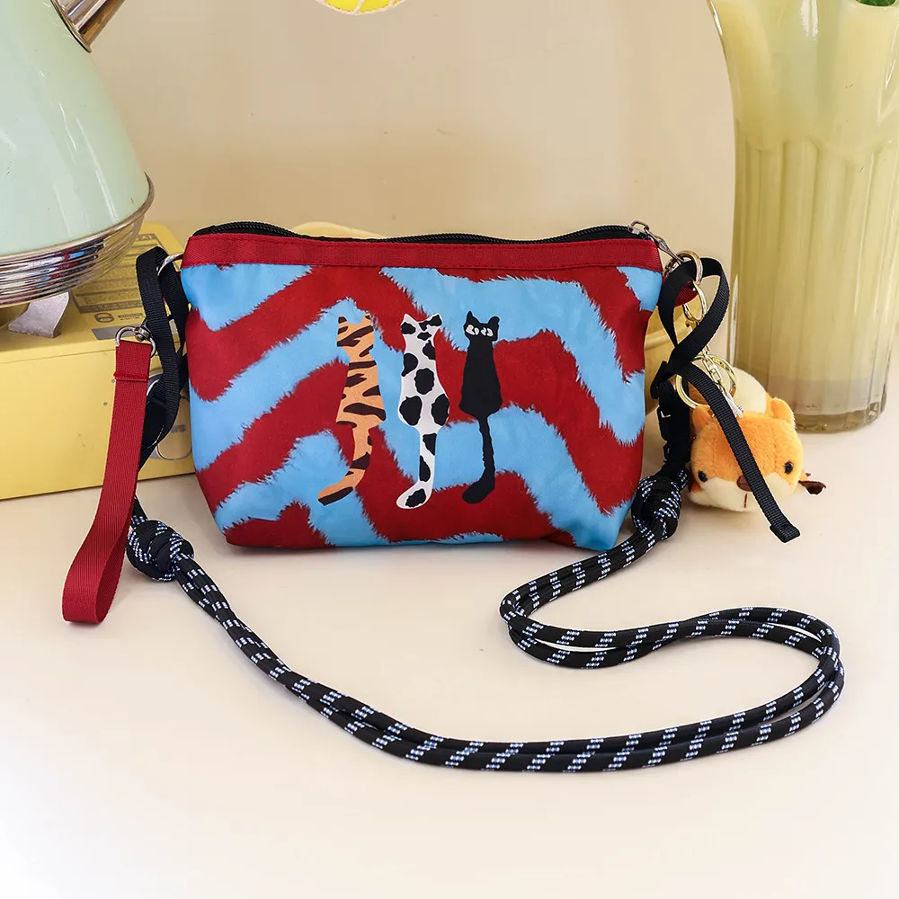 Women Fashion Casual Cute Cartoon Animal Printed Waterproof Crossbody Bag