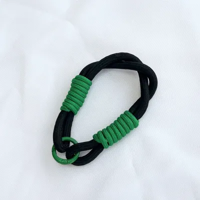 Fashion Dopamine Color Mobile Phone Wrist Rope Thick Lanyard Keychain Unisex Nylon