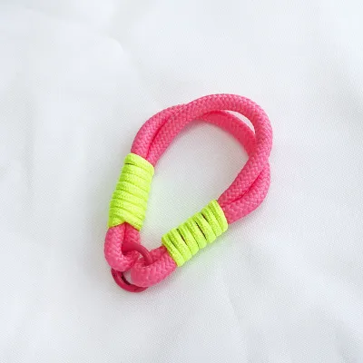 Fashion Dopamine Color Mobile Phone Wrist Rope Thick Lanyard Keychain Unisex Nylon