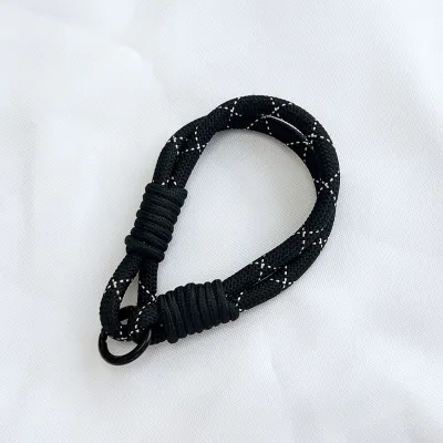 Fashion Dopamine Color Mobile Phone Wrist Rope Thick Lanyard Keychain Unisex Nylon
