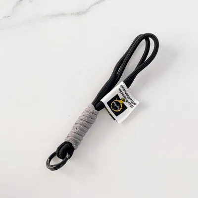 Fashion Creative Dopamine Knotted Woven Lanyard Keychain