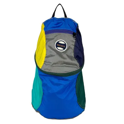 Fashion Casual Dopamine Contrast Color Lightweight Large Capacity Folding Nylon Backpack