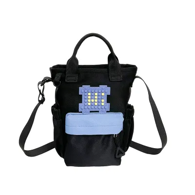 Women Fashion Casual Dopamine Contrast Color Portable Crossbody Bag