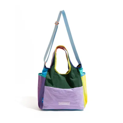 Fashion Casual Dopamine Canvas Foldable Shoulder Bag with Envelope Design