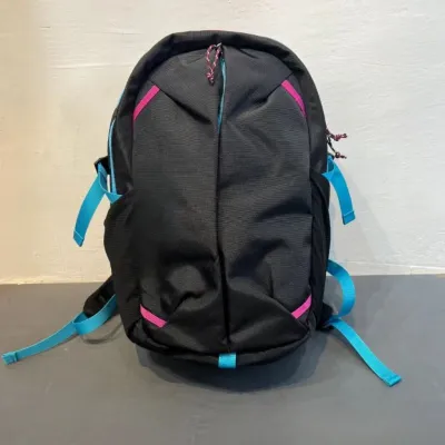 Fashion Casual Dopamine Waterproof Cycling Travel Backpack Letter Oxford Cloth with Curved Shoulder Strap