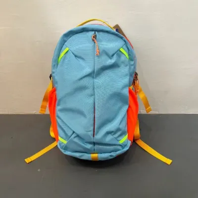 Fashion Casual Dopamine Waterproof Cycling Travel Backpack Letter Oxford Cloth with Curved Shoulder Strap