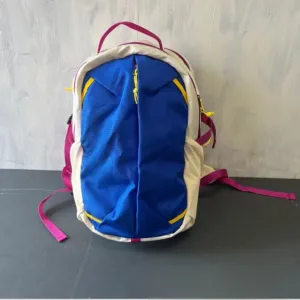 Fashion Casual Dopamine Waterproof Cycling Travel Backpack Letter Oxford Cloth with Curved Shoulder Strap