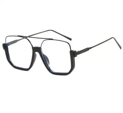 Women Fashion Large Frame Half Frame Square Sunglasses