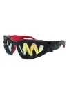 Red Frame Red Film Black Rubber Teeth