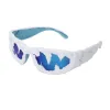 Blue Frame Blue Mercury White Glue Teeth