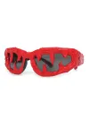 Sand Black Frame Black Red Rubber Teeth