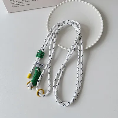 Fashion Creative Dopamine Color-Matching Mobile Phone Lanyard Braided Strap Bag Accessories