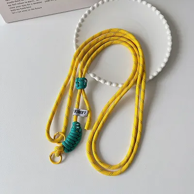 Fashion Creative Dopamine Color-Matching Mobile Phone Lanyard Braided Strap Bag Accessories