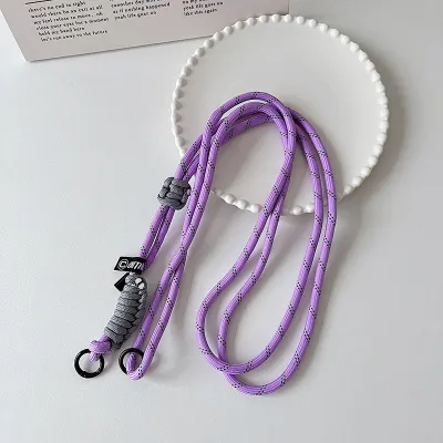 Fashion Creative Dopamine Color-Matching Mobile Phone Lanyard Braided Strap Bag Accessories