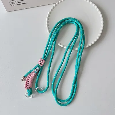 Fashion Creative Dopamine Color-Matching Mobile Phone Lanyard Braided Strap Bag Accessories