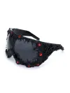 Black Frame Gray Sheet Black Gum Red Eye