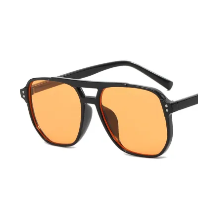 Fashion Casual Large Frame Square Sunglasses PC Frame AC Lens