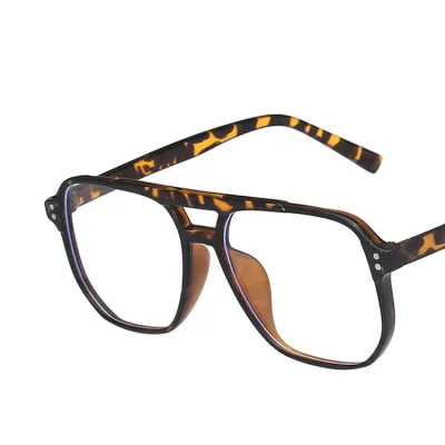 Fashion Casual Large Frame Square Sunglasses PC Frame AC Lens