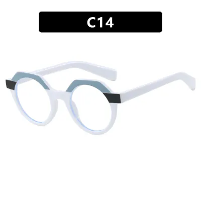 Women Fashion Round Colorblock Sunglasses