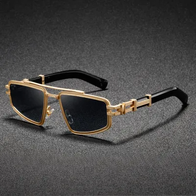 Men's Fashion Retro Punk Cat Eye Metal Frame Sunglasses