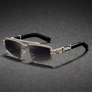 Men's Fashion Retro Punk Cat Eye Metal Frame Sunglasses