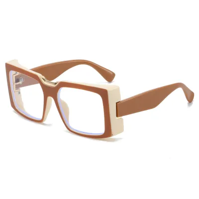 Fashion Square Frame Anti-Blue Light Sunglasses PC 0 Degrees