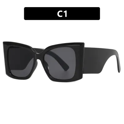 Women Fashion Square Frame PC Lens Sunglasses