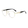 Gold Frame White Film (Round Large Frame)
