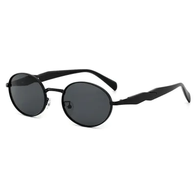 Women Fashion Round Metal Frame UV Protection Sunglasses
